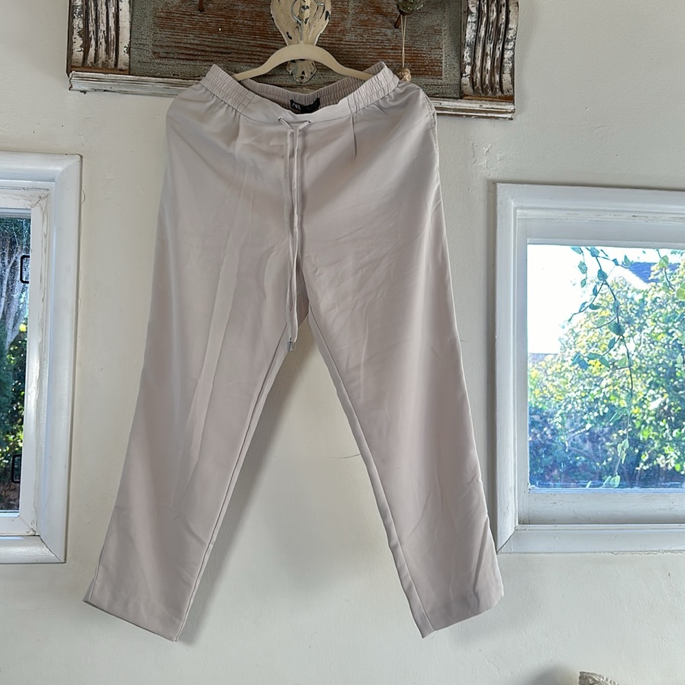 Zara pants size S, light ecru color